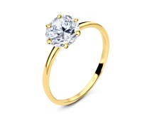 Gold Plated Silver Rings SCR-105-GP